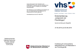 Infoflyer - VHS Ostkreis Hannover