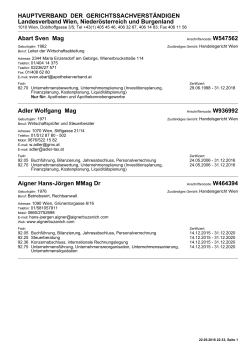 Druckansicht - Hauptverband