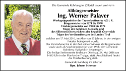 Ing. Werner Palaver