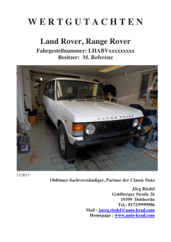 Land Rover, Range Rover - Automobil