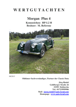 Morgan Plus 4 - Automobil- und Kradservice Jörg Riedel