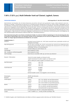 Multi Defender Vonti auf Clariant, Lo