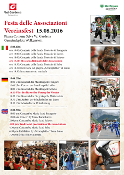 Vereinsfest in Wolkenstein