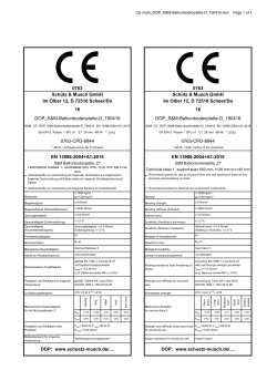 CE Kennzeichnung - Schütz & Musch GmbH