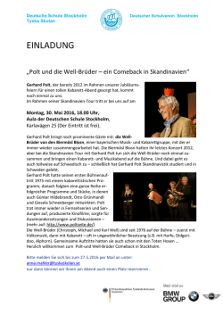 einladung - Deutsche Botschaft Stockholm