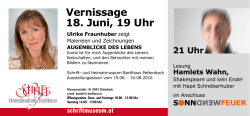 Flyer zur Veranstaltung - Schrift & Heimatmuseum Bartlhaus