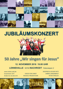 JUBIL&Auml;UMSKONZERT