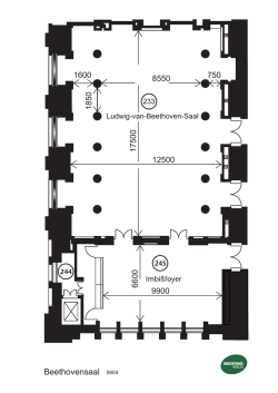 Grundriss Beethovensaal