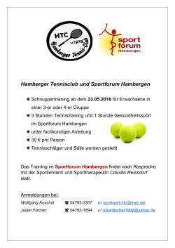 Hamberger Tennisclub und Sportforum Hambergen