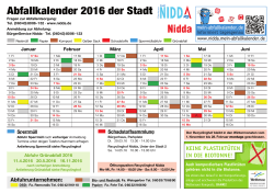 Abfallkalender Nidda