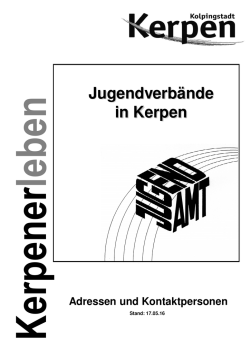 Jugendverb&auml;nde in Kerpen