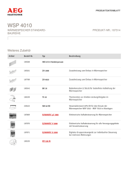 WSP 4010 - bei AEG Haustechnik