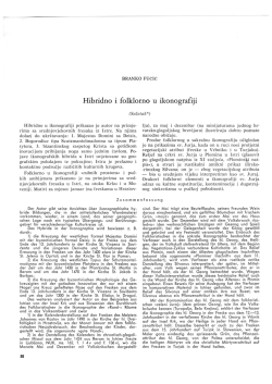 Hibridno i folklorno u ikonogra&scaron;iji