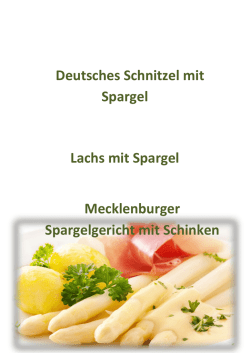 Spargel zu Pfingsten!