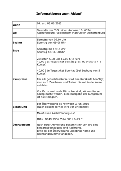 Information zum - Mainfunken Aschaffenburg eV