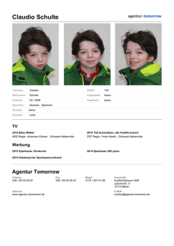 Ava Zeh - Agentur Tomorrow