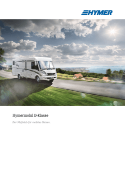 Hymermobil B-Klasse - Sonderausstattung