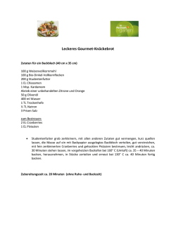 Gourmet- Kn&auml;ckebrot
