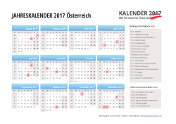 pdf - KALENDER 2017 Österreich