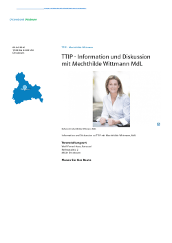 TTIP mit Mechthilde Wittmann MdL