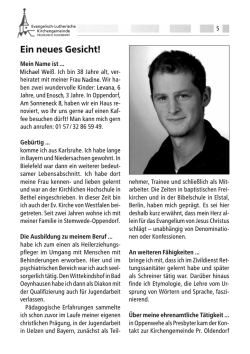 Ein neues Gesicht! - pro-gemeinde
