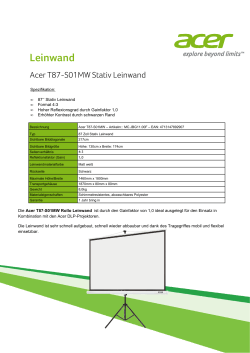Acer Stativ Leinwand T87-S01MW (MC.JBG11.00F)