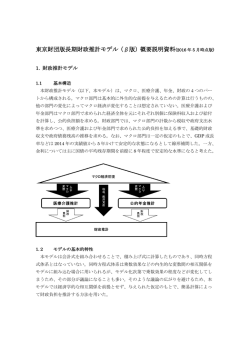 東京財団版長期財政推計モデル（&beta;版）概要説明資料(2016 年 5 月時点版)