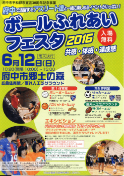 ボールふれあいフェスタ2016