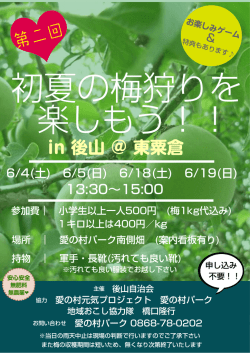 梅狩りチラシ（PDF：171.9KB）