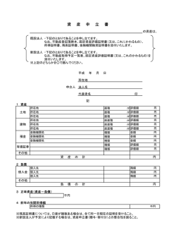 資産申立書（PDF：63KB）