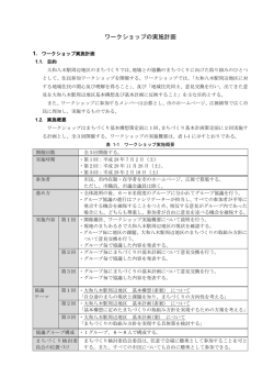 ワークショップの実施計画