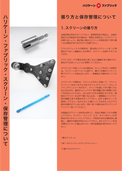 保存管理について - ハリケーン・ファブリック