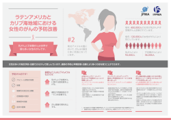 ラテンアメリカとカリブ地域における女性のがん予防改善 (PDF:626KB)