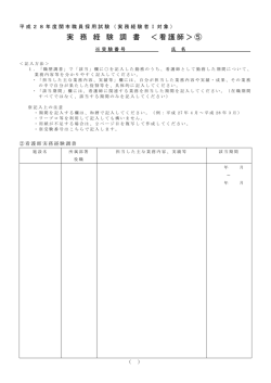 実務経験調書5 (ファイル名：jitu1-jitumu5 サイズ：89.21KB)