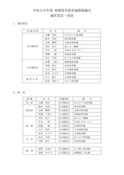 資料 - 相模原市保育連絡協議会 ホームページ
