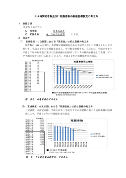 死者数の抑止目標の考え方 [PDFファイル／148KB]