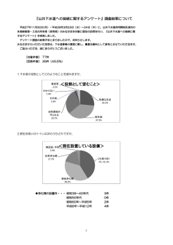 ＜役割として望むこと＞ ＜現在設置している設備＞