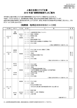 日程表 - 上海日本商工クラブ
