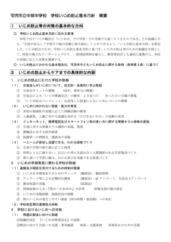 中部中学校28年度学校いじめ基本方針