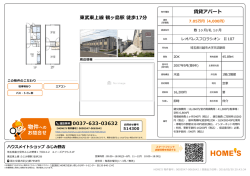 賃貸アパート 東武東上線 鶴ヶ島駅 徒歩17分 0037-633