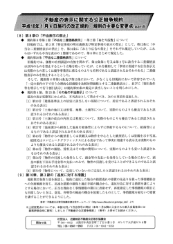 不動産の表示に関する公正競争規約