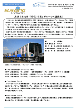 JR 東日本向け「HB-E210 系」がローレル賞受賞！
