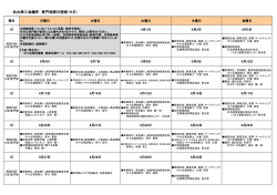 仙台商工会議所 専門相談日程表（6月）