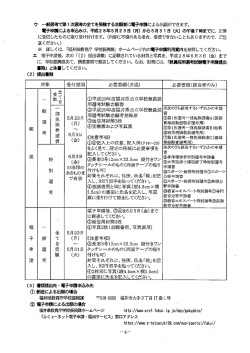 郵送による申し込みは実施要項P4を参考