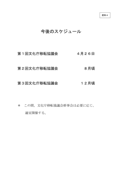 検討スケジュール