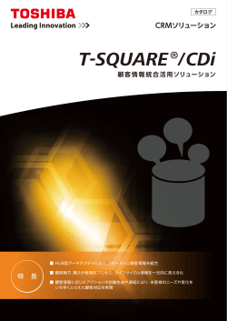顧客情報統合活用ソリューション T-SQUARE ® /CDi
