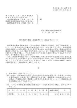（平成28年5月24日保医発0524第1号）(PDF,183KB