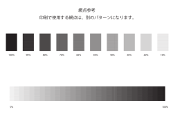 網点参考 印刷で使用する網点は、別のパターンになります。