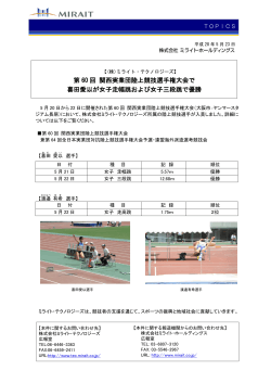 第60回関西実業団陸上競技選手権大会で喜田愛以が女子走幅跳および