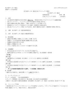 要項 - 名古屋サッカー協会